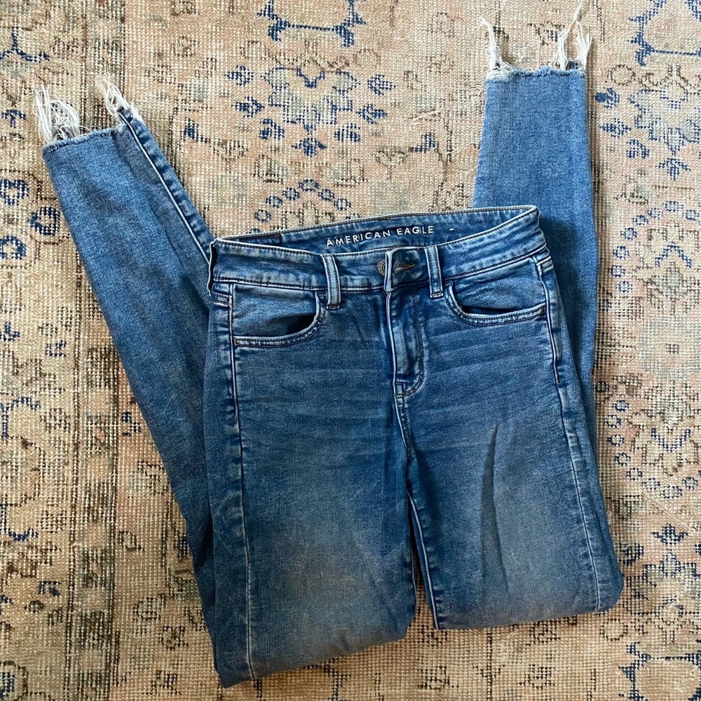 American Eagle high rise jean jegging women’s size 4 EXTRA LONG